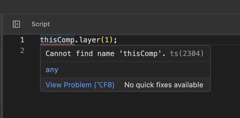 Script Error Checking